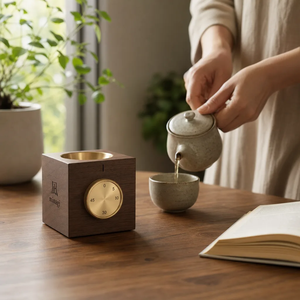 Beside a tea ritual and a plant